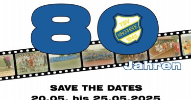 Save the Dates – 80jähriges Jubiläum des TSV Kirchheide 2025